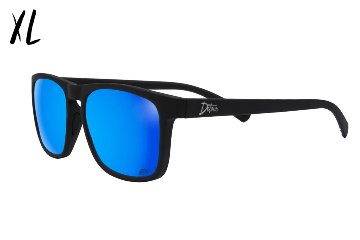 One Revolver Surfboards - Floaties XL - Matte Black - Electric Blue Lens Polarized Floaties XL