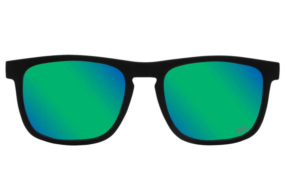 Floaties XL - Matte Black - Green Machine Lens Polarized - One Revolver Surfboards