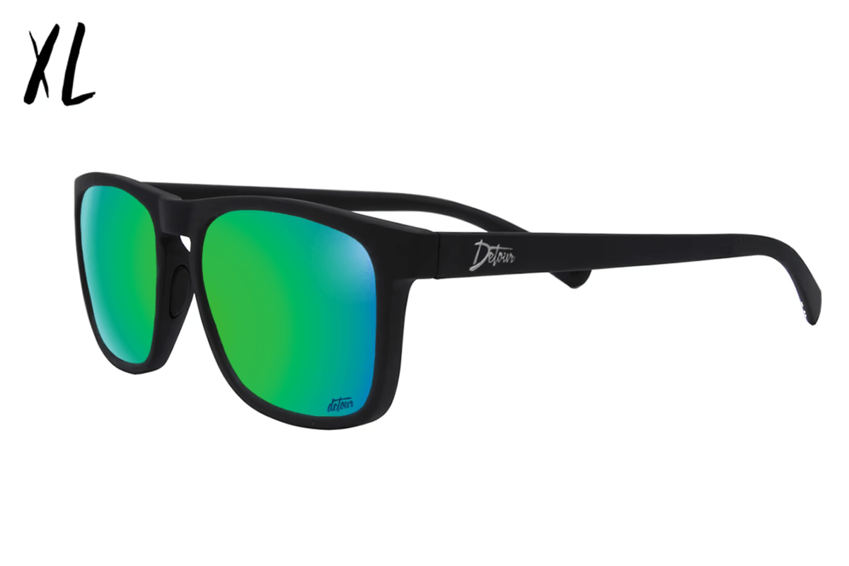 One Revolver Surfboards - Floaties XL - Matte Black - Green Machine Lens Polarized Floaties XL