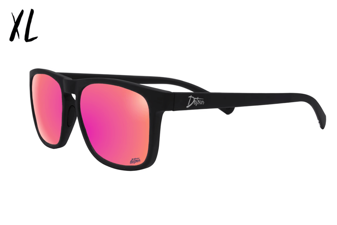 One Revolver Surfboards - Floaties XL - Matte Black - Pink Lemonade Lens Polarized Floaties XL