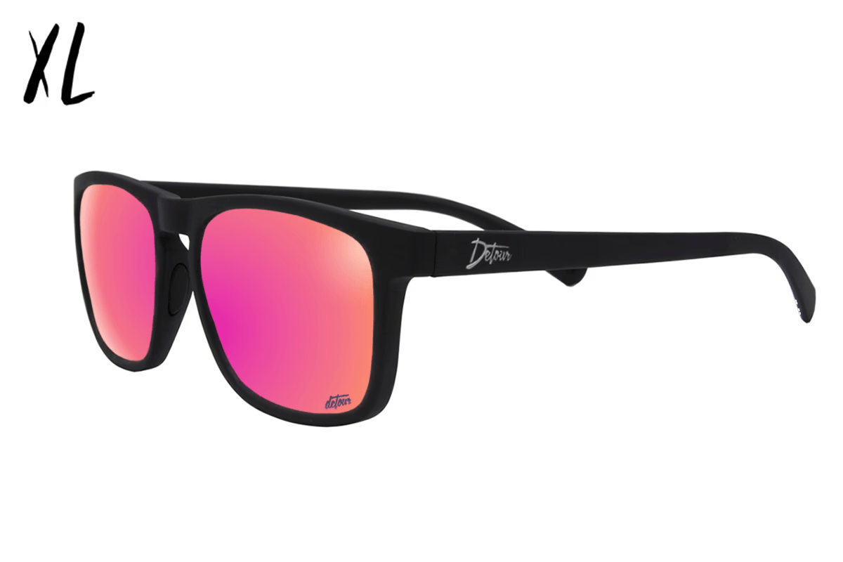 One Revolver Surfboards - Floaties XL - Matte Black - Pink Lemonade Lens Polarized Floaties XL