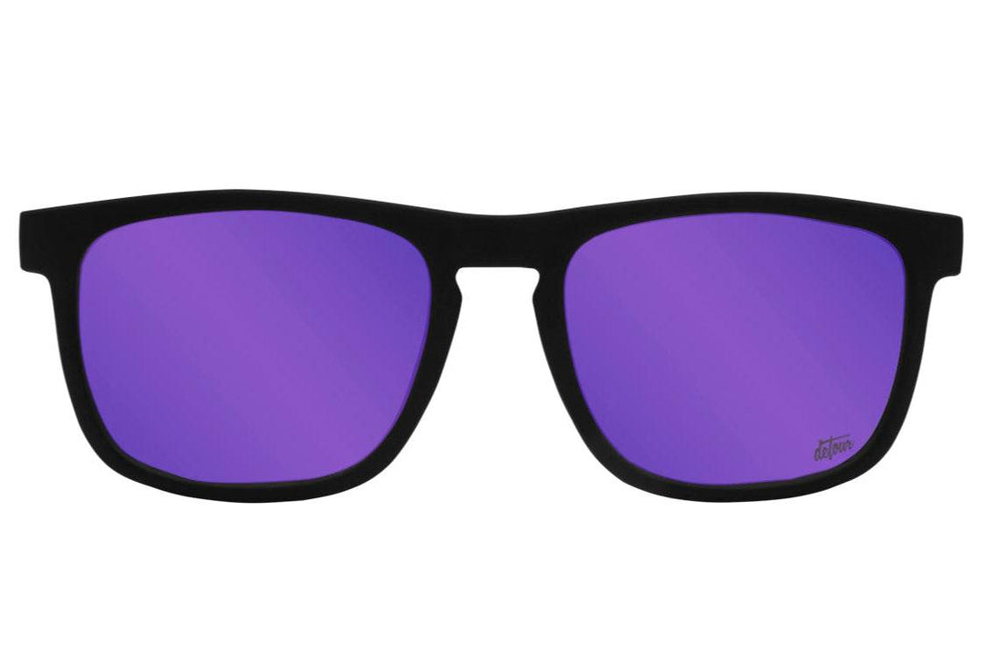 Floaties XL - Matte Black - Purple Lens Polarized - One Revolver Surfboards