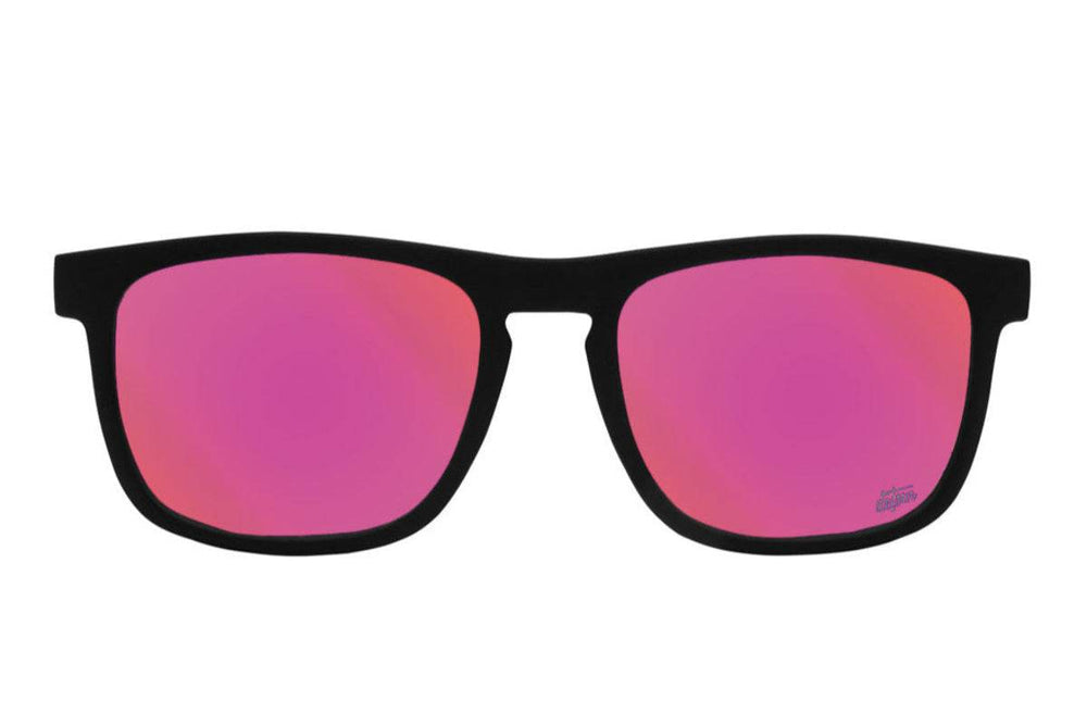 Floaties - Matte Black - Pink Lemonade Lens Polarized - One Revolver Surfboards