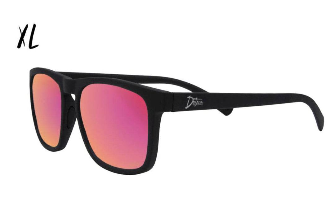 Floaties XL - Matte Black - Pink Lemonade Lens Polarized - One Revolver Surfboards