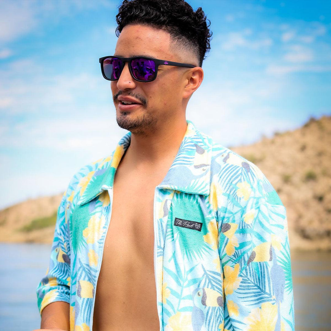 One Revolver Surfboards - Floaties - Matte Black - Purple Polarized Floaties