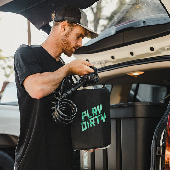 BeachBox Portable Shower Tank - 'Play Dirty' / Black