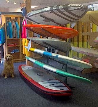 Indoor-Outdoor Freestanding Surf Rack | Holds 5 Surfboards - One Revolver Surfboards