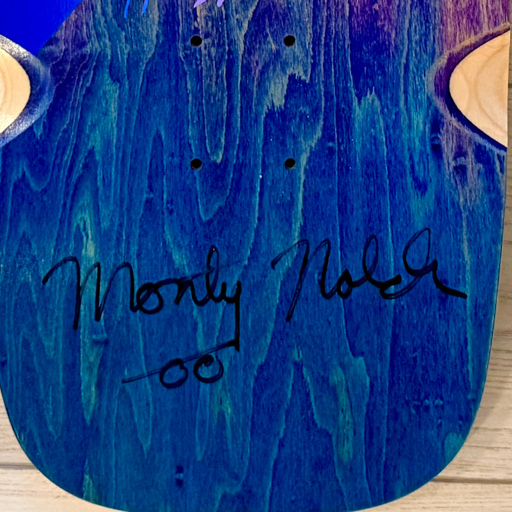 Monty Nolder Stripes ONE OF A KIND, HAND-PAINTED & AUTOGRPAHED Deck 10"x30" (1 of 1)