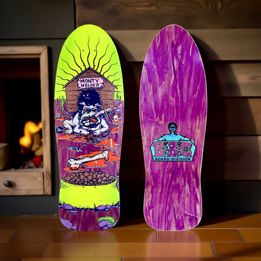 Monty Nolder Bulldog #2 BBC Limited Edition Deck 10.25”x31” HAND-PAINTED (1 of 3)