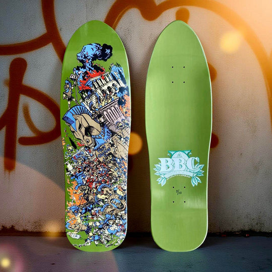 BBC Troy Chason ‘Horse of Troy’ 9.5”x32” HAND-PAINTED, LIMITED EDITION - One Revolver Surfboards