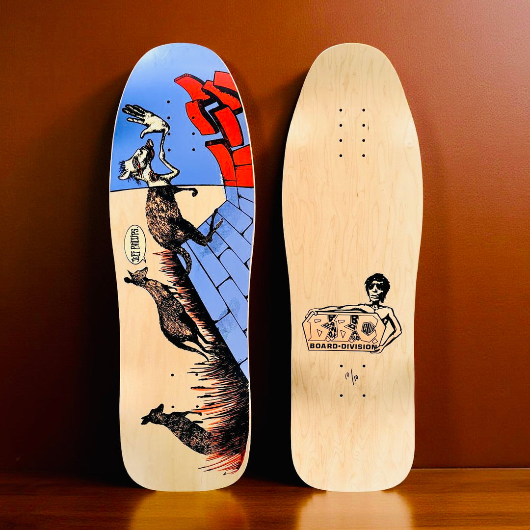 Jeff Phillips Kangaroo "RIDER" BBC Deck, HAND-PAINTED 10"x31" (1 of 10)