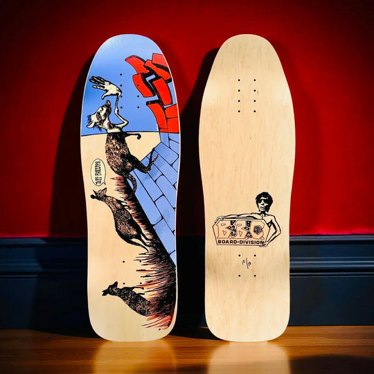 Jeff Phillips Kangaroo "RIDER" BBC Deck, HAND-PAINTED 10"x31" (1 of 10) - One Revolver Surfboards