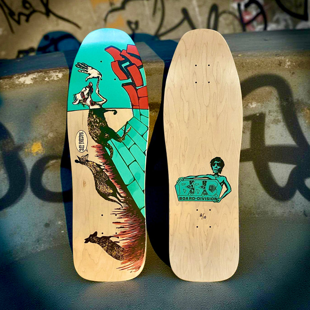 Jeff Phillips Kangaroo Limited Edition BBC Deck, HAND-PAINTED 10"x31" (1 of 10)
