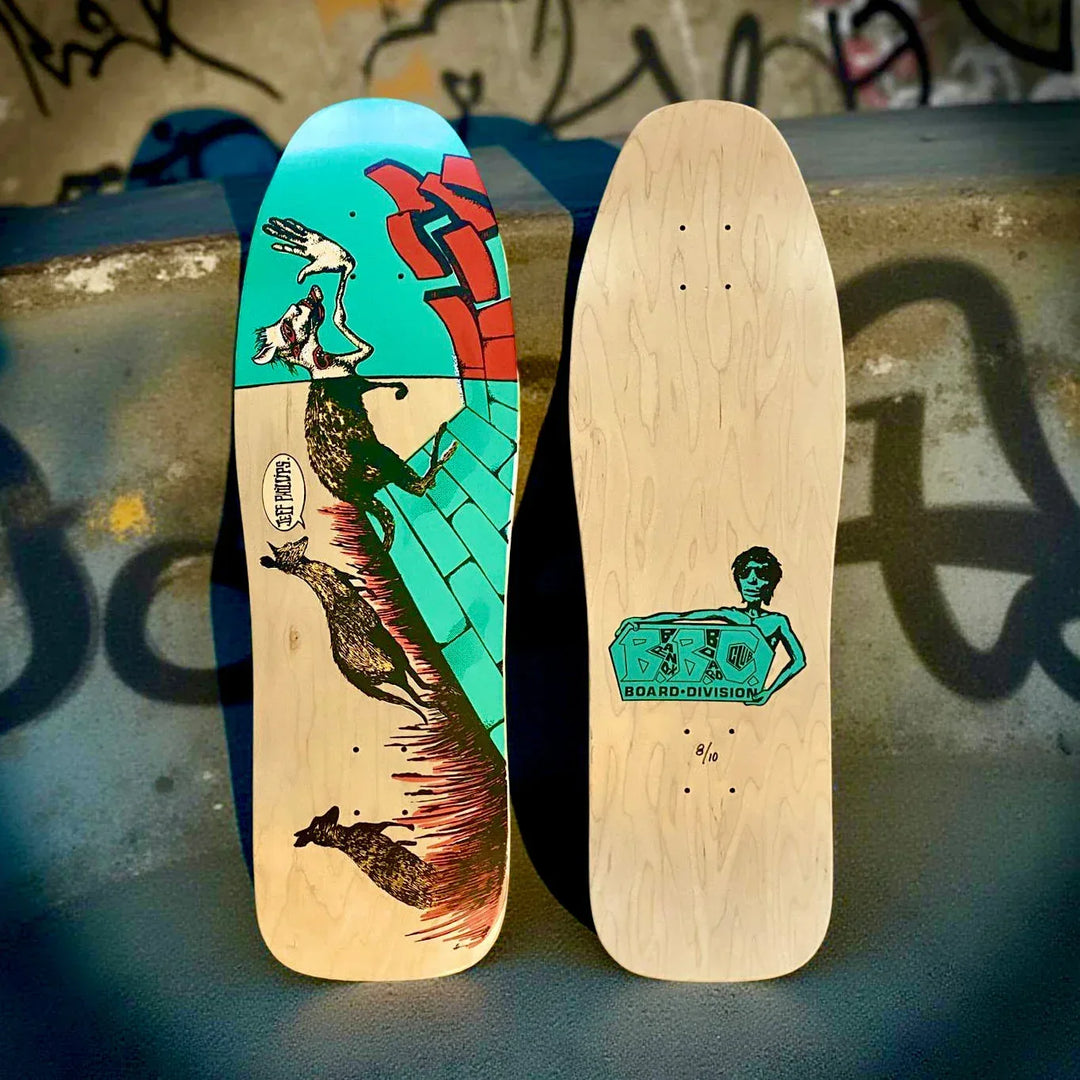 Jeff Phillips Kangaroo Limited Edition BBC Deck, HAND-PAINTED 10"x31" (1 of 10) - One Revolver Surfboards