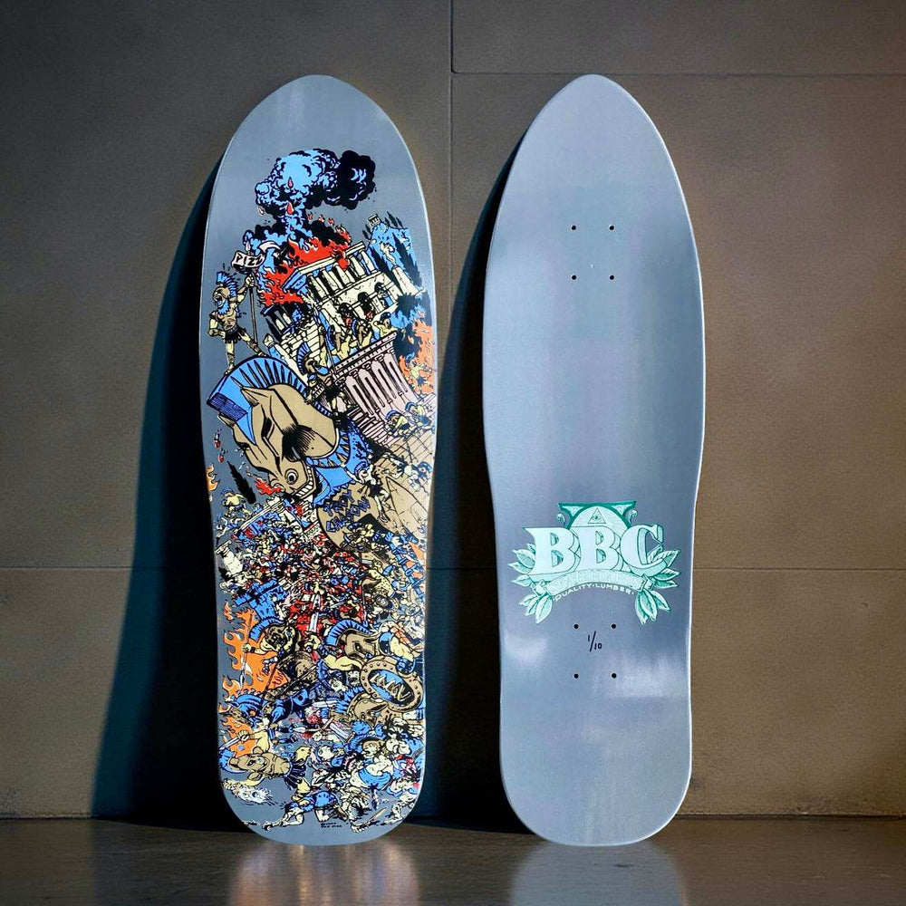BBC Troy Chason ‘Horse of Troy’ 9.5”x32” HAND-PAINTED, LIMITED EDITION - One Revolver Surfboards