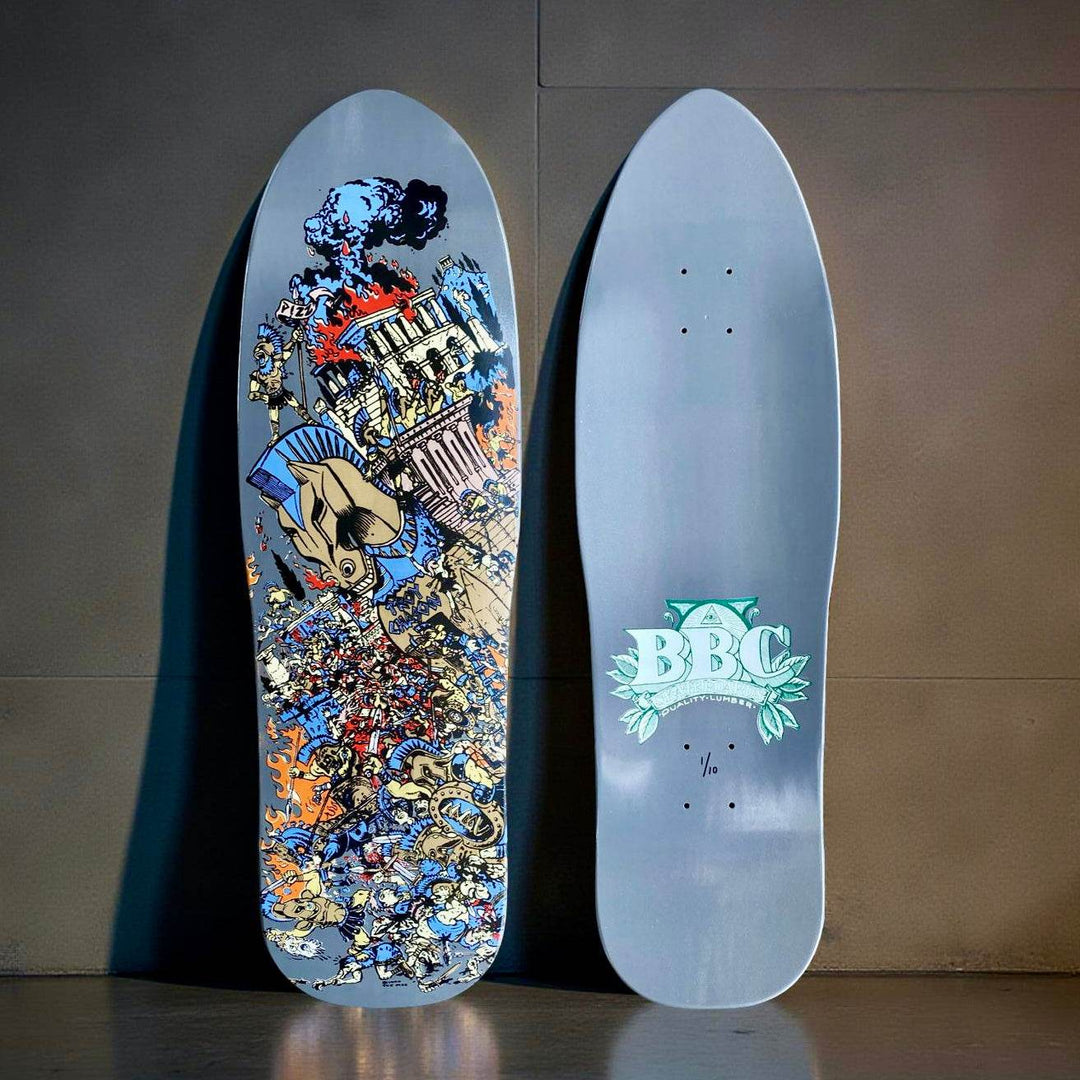 BBC Troy Chason ‘Horse of Troy’ 9.5”x32” HAND-PAINTED, LIMITED EDITION - One Revolver Surfboards