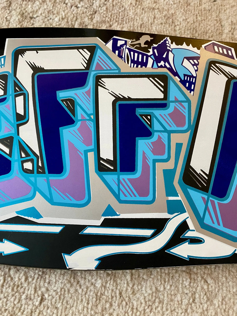 Jeff Phillips GRAFFITI Limited Edition, HAND-PAINTED BBC Deck (1 of 15) - One Revolver Surfboards