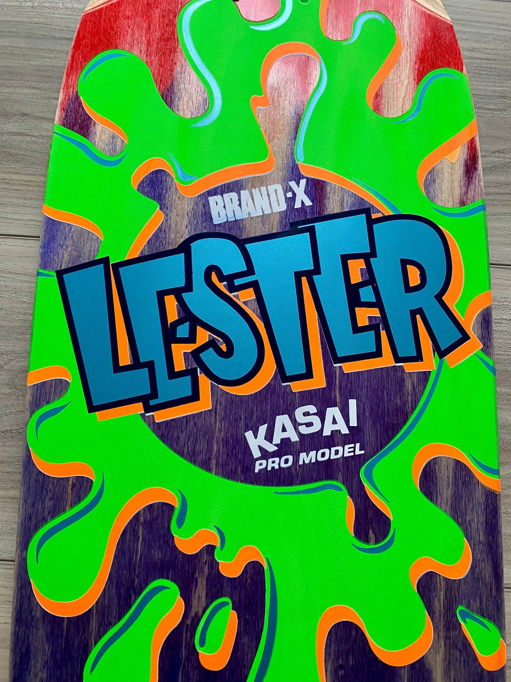 Lester Kasai 10”x30” HAND-PAINTED Limited Edition Deck (1 of 10) - Skateboard Decks - One Revolver Surfboards
