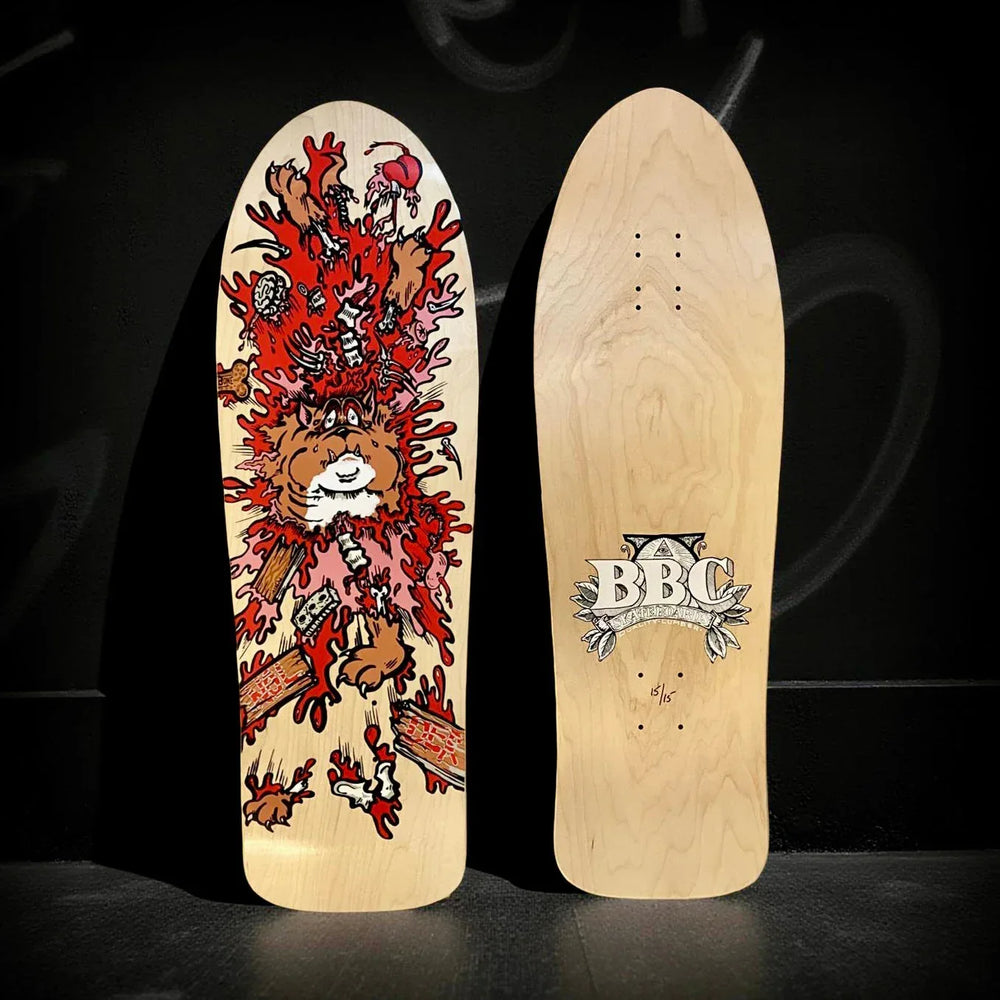 Monty Nolder BBC Exploded Bulldog (#3) Limited Edition Deck 10.2"x32" HAND-PAINTED (1 of 15) - One Revolver Surfboards