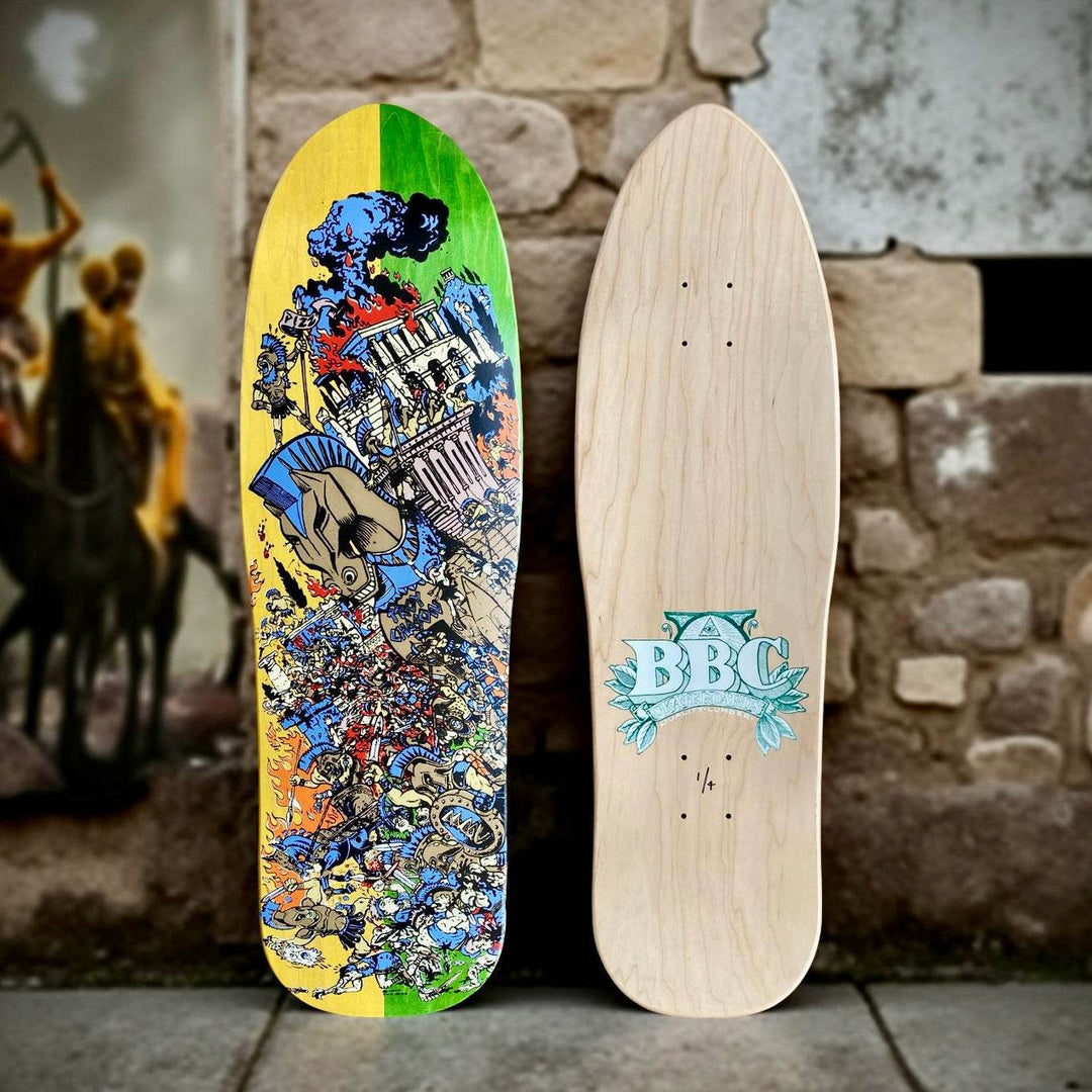 BBC Troy Chason ‘Horse of Troy’ 9.5”x32” HAND-PAINTED, LIMITED EDITION - One Revolver Surfboards