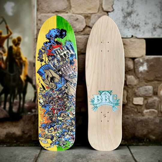 BBC Troy Chason ‘Horse of Troy’ 9.5”x32” HAND-PAINTED, LIMITED EDITION - One Revolver Surfboards
