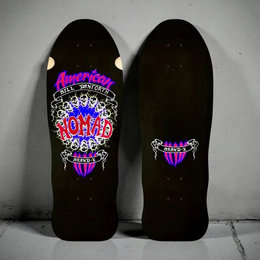 Bill Danforth Circle of Skulls 10”x30” Limited Edition, HAND-PAINTED Deck (1 of 10) - One Revolver Surfboards