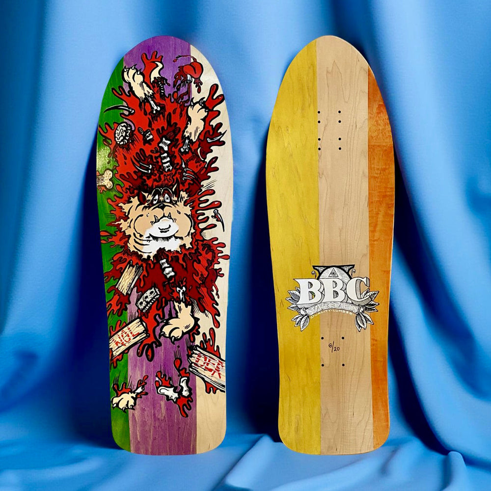 Monty Nolder BBC Exploded Bulldog (#3) Limited Edition Deck 10.2"x32" HAND-PAINTED (1 of 20)