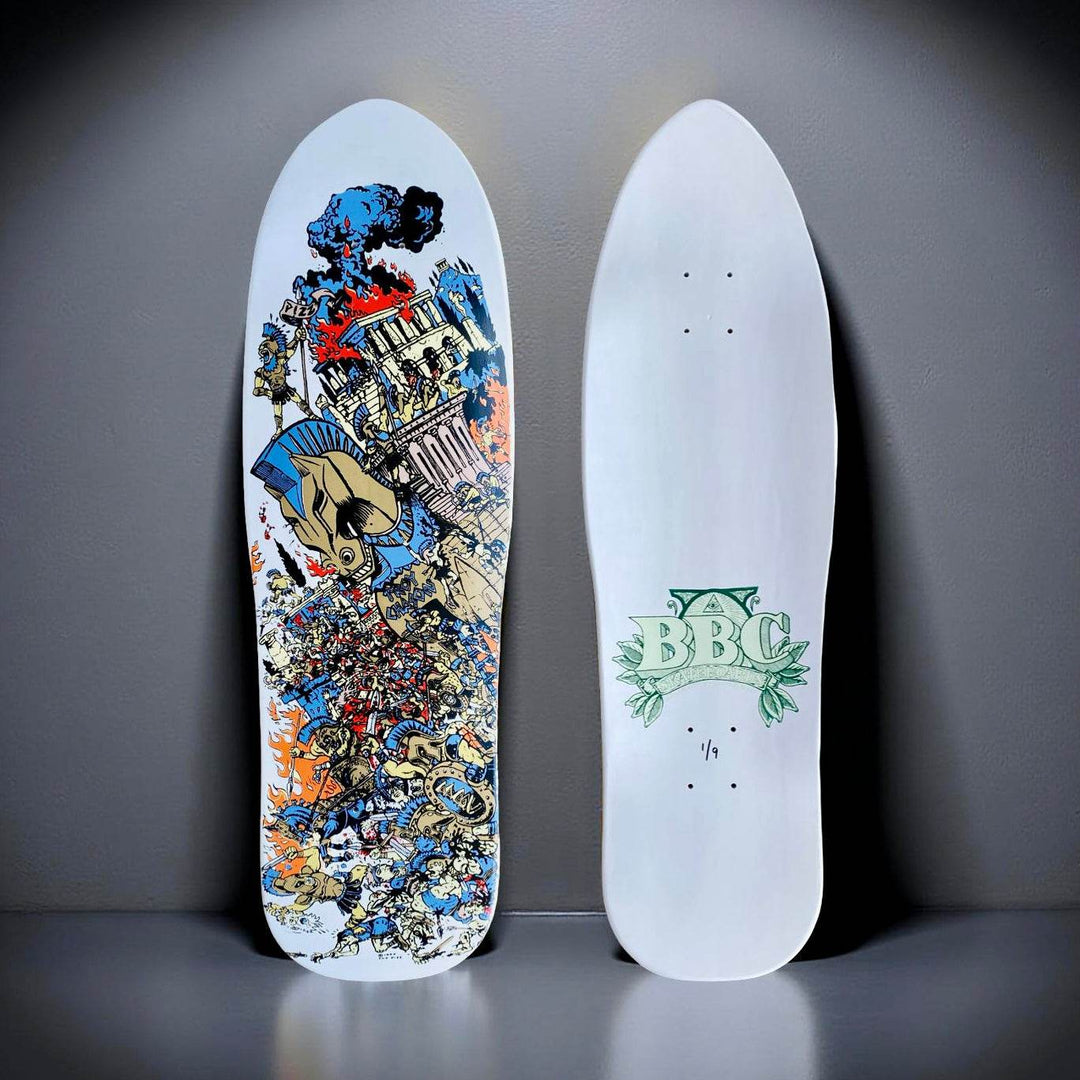 BBC Troy Chason ‘Horse of Troy’ 9.5”x32” HAND-PAINTED, LIMITED EDITION - One Revolver Surfboards