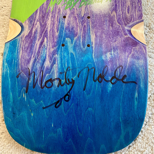 Monty Nolder Stripes ONE OF A KIND, HAND-PAINTED & AUTOGRPAHED Deck 10"x30" (1 of 1)