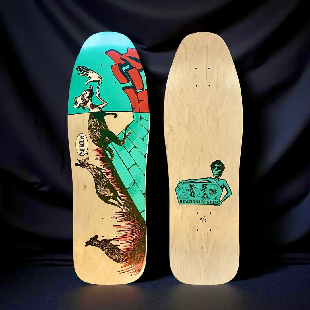 Jeff Phillips Kangaroo Limited Edition BBC Deck, HAND-PAINTED 10"x31" (1 of 10) - One Revolver Surfboards