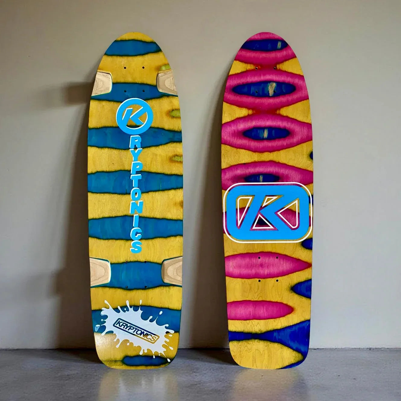 Kryptonics ONE-OF-A-KIND & HAND-PAINTED CRUISER Deck or Complete 8.5”x31” (1 of 1) - One Revolver Surfboards