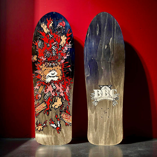 Monty Nolder BBC Exploded Bulldog (#3) Limited Edition Deck 10.2"x32" HAND-PAINTED (1 of 20)