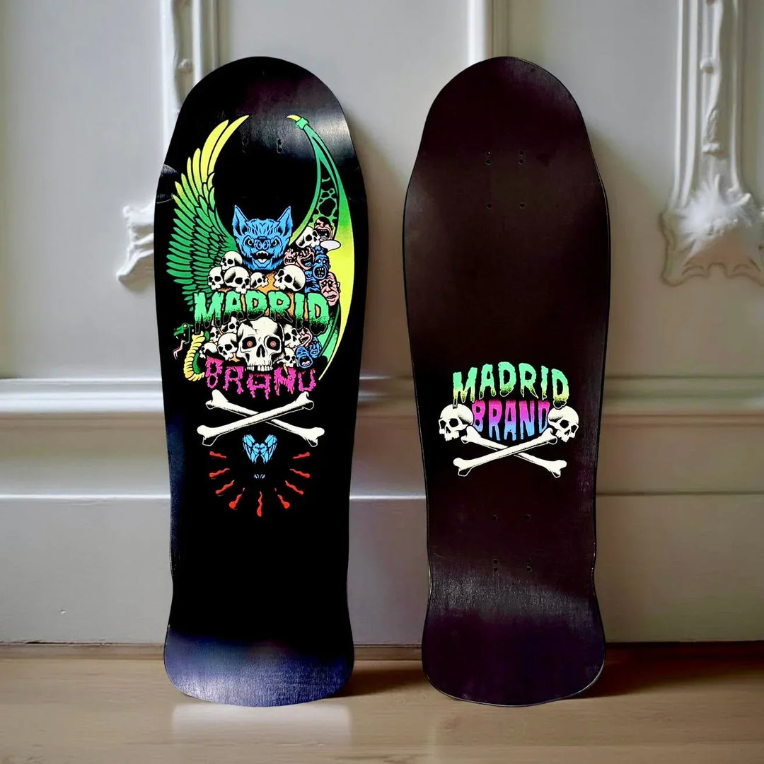 Brand-X-Madrid Collab Limited Edition Deck 10.25"x31" HAND-PAINTED - One Revolver Surfboards