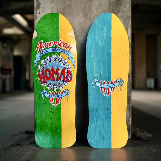 Bill Danforth Circle of Skulls 10”x30” Limited Edition, HAND-PAINTED Deck (1 of 3)