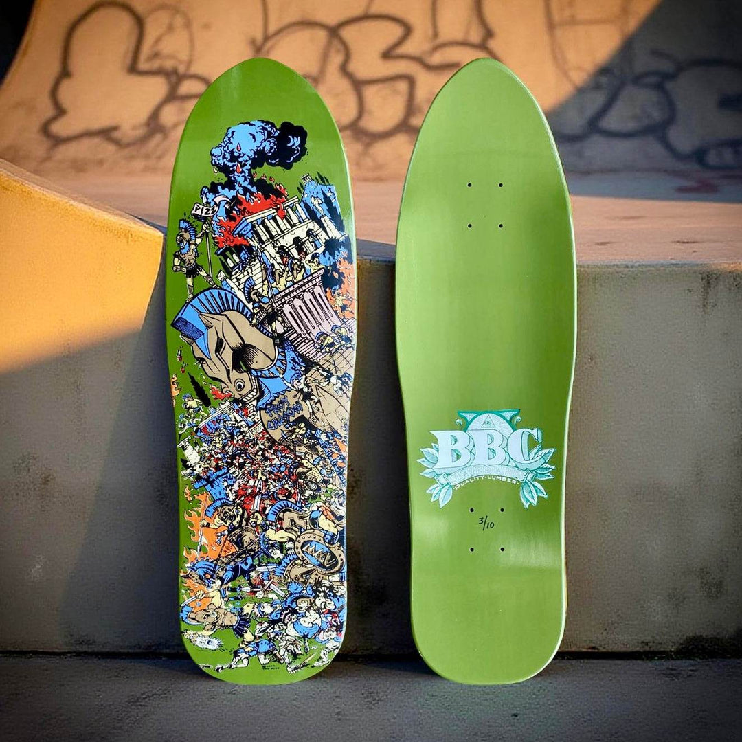BBC Troy Chason ‘Horse of Troy’ 9.5”x32” HAND-PAINTED, LIMITED EDITION - One Revolver Surfboards