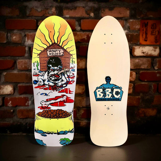Monty Nolder Bulldog #2 Limited Edition BBC Deck 10.25”x31” HAND-PAINTED (1 of 8)
