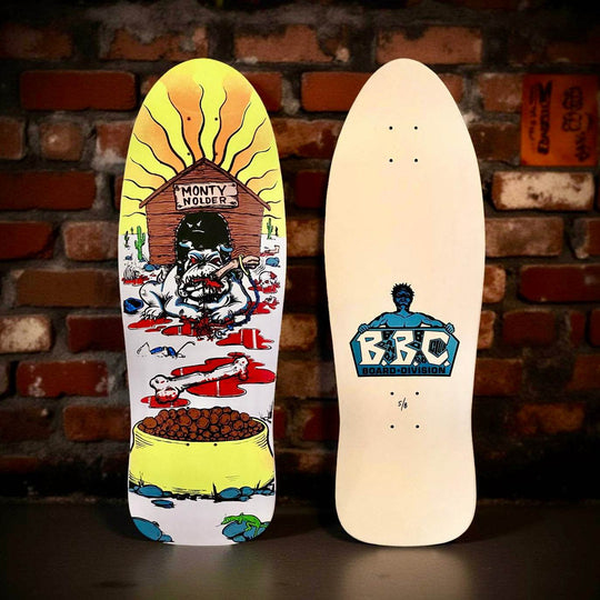 Monty Nolder Bulldog #2 Limited Edition BBC Deck 10.25”x31” HAND-PAINTED (1 of 8) - One Revolver Surfboards