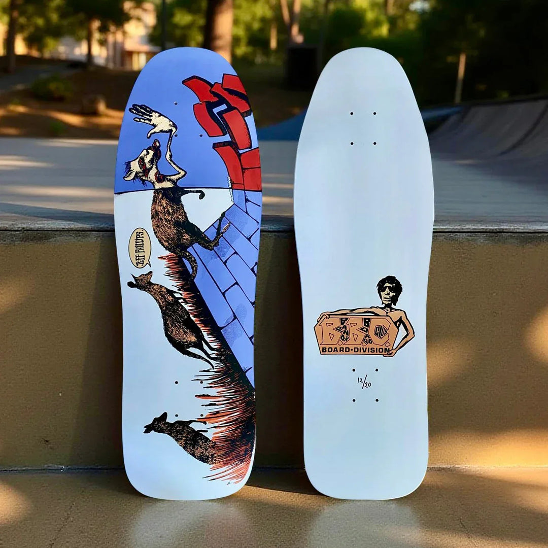 Jeff Phillips Kangaroo Limited Edition BBC Deck, HAND-PAINTED 10"x31" (1 of 20) - One Revolver Surfboards
