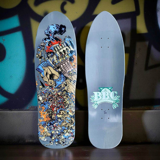 BBC Troy Chason ‘Horse of Troy’ 9.5”x32” HAND-PAINTED, LIMITED EDITION - One Revolver Surfboards