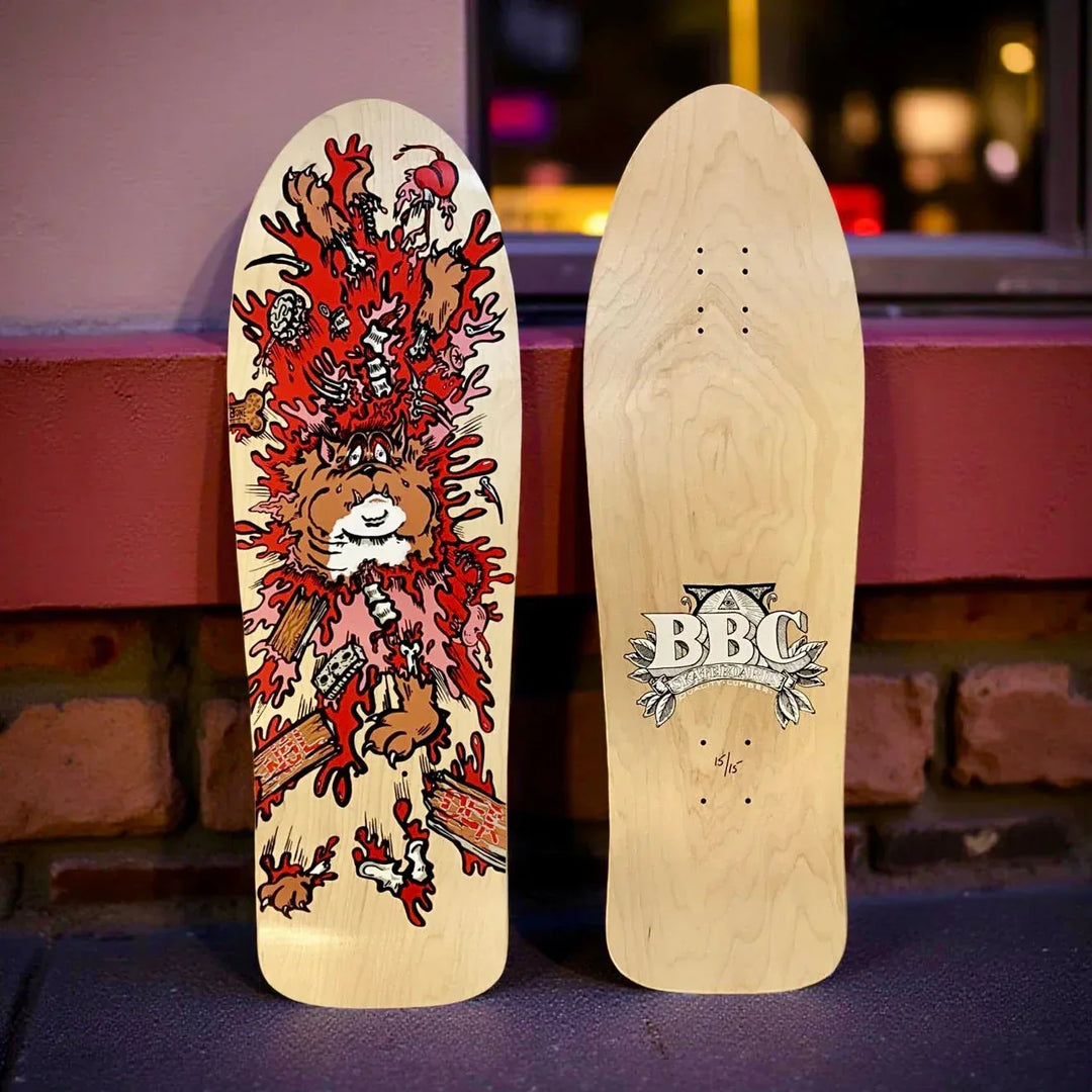 Monty Nolder BBC Exploded Bulldog (#3) Limited Edition Deck 10.2"x32" HAND-PAINTED (1 of 15) - One Revolver Surfboards