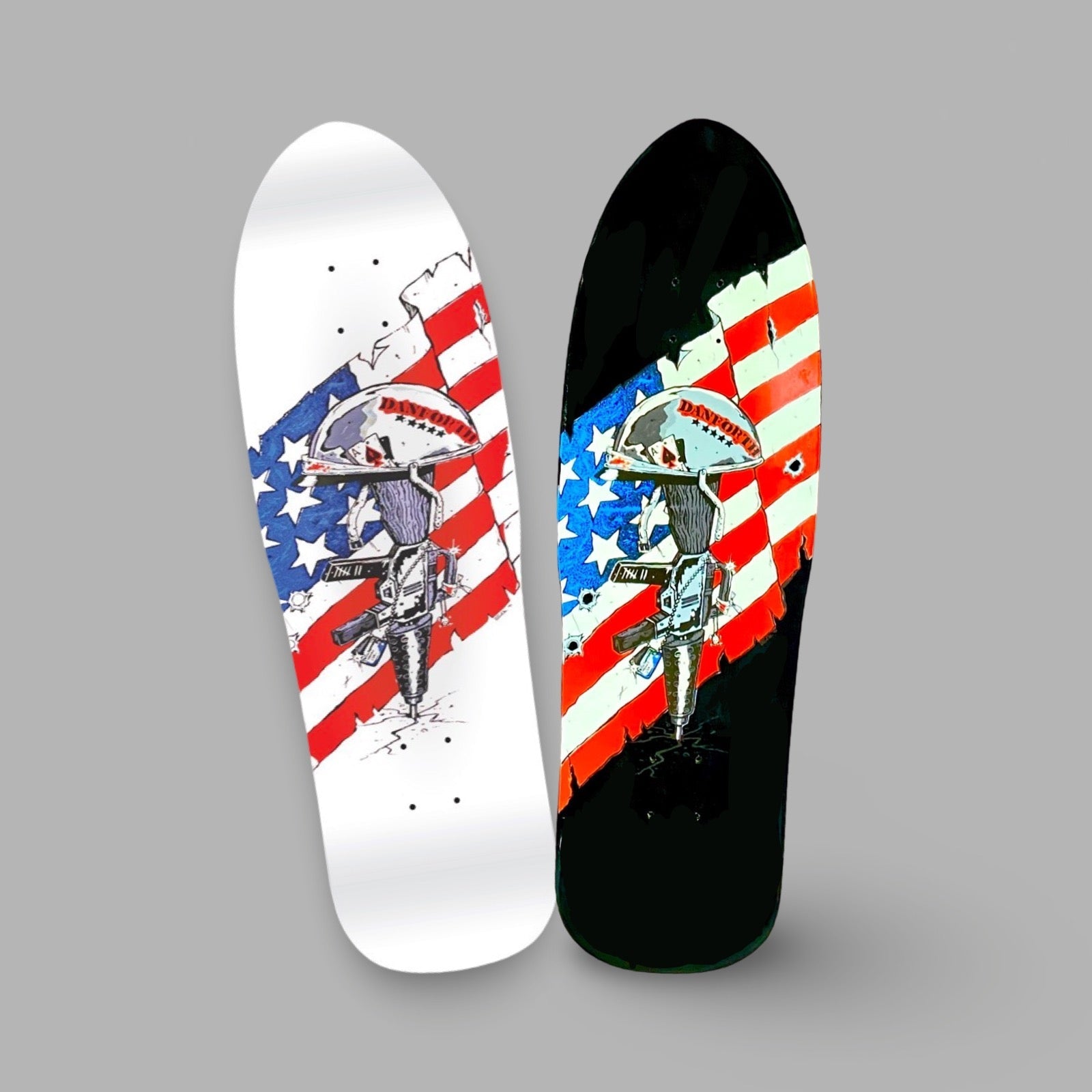 Bill Danforth Gulf War Memorial Limited Edition Deck 9.5"x32" HAND PAINTED (1 of 70) - One Revolver Surfboards
