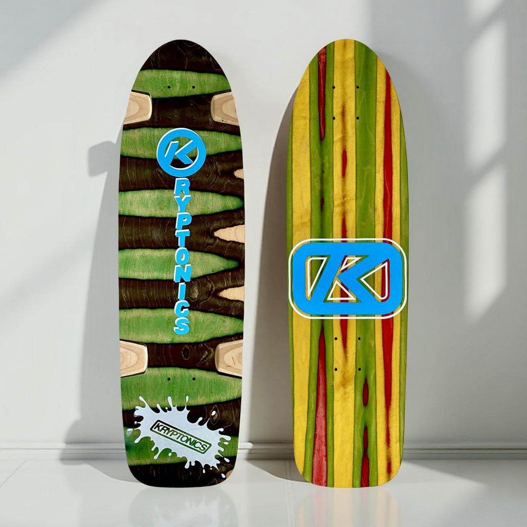 Kryptonics ONE-OF-A-KIND & HAND-PAINTED CRUISER Deck or Complete 8.5”x31” (1 of 1) - One Revolver Surfboards