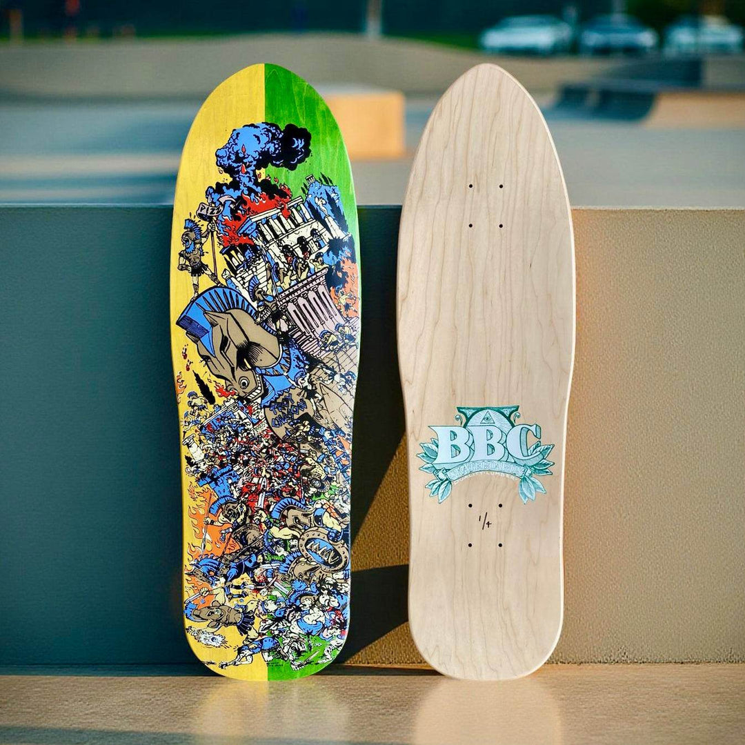 BBC Troy Chason ‘Horse of Troy’ 9.5”x32” HAND-PAINTED, LIMITED EDITION - One Revolver Surfboards