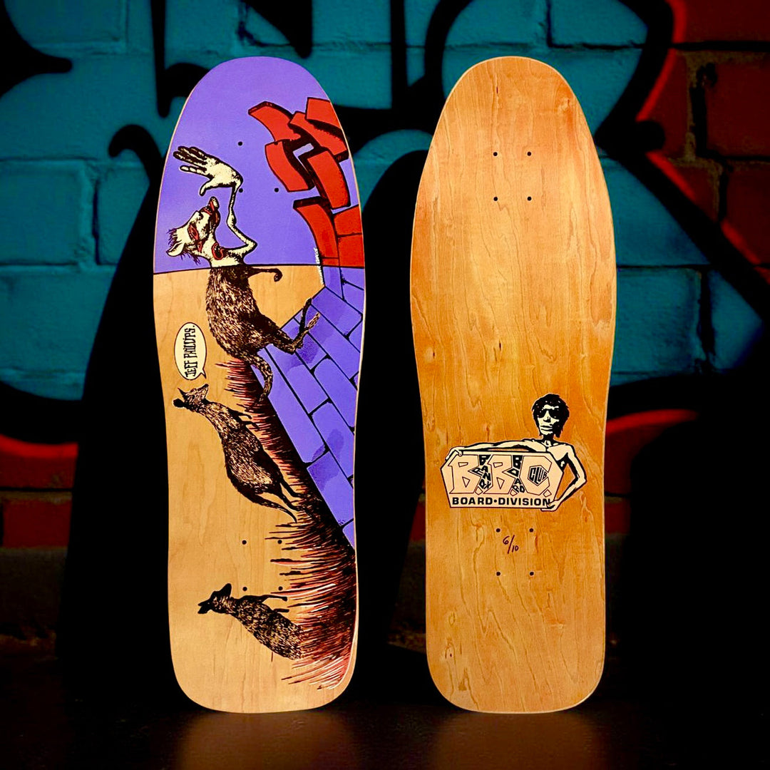 Jeff Phillips Kangaroo Limited Edition BBC Deck, HAND-PAINTED 10"x31" (1 of 10)