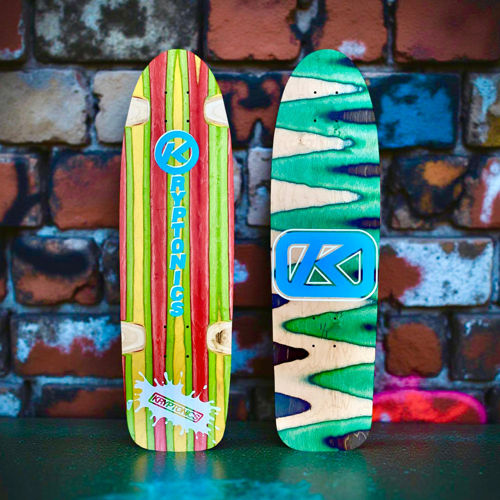 Kryptonics ONE-OF-A-KIND & HAND-PAINTED CRUISER Deck or Complete 8.5”x31” (1 of 1)