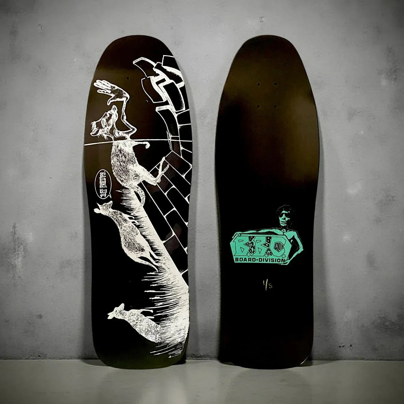 Jeff Phillips Kangaroo Limited Edition BBC Deck, HAND-PAINTED 10"x31" (1 of 5) - One Revolver Surfboards