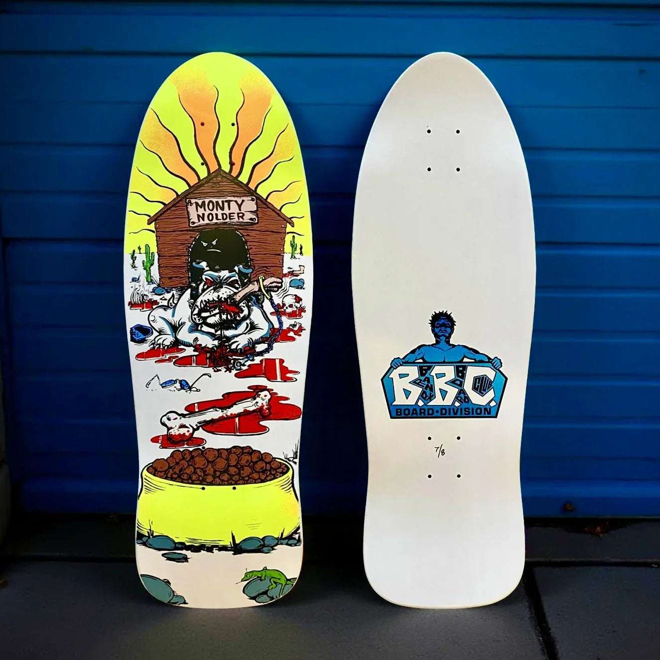 Monty Nolder Bulldog (#2) Limited Edition BBC Deck 10.25”x31” HAND-PAINTED (1 of 8) - One Revolver Surfboards