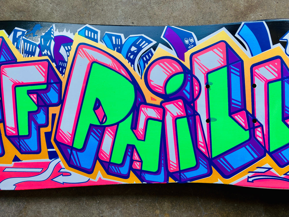 Jeff Phillips GRAFFITI Ultra Limited Edition, HAND-PAINTED BBC Deck (1 of 2)