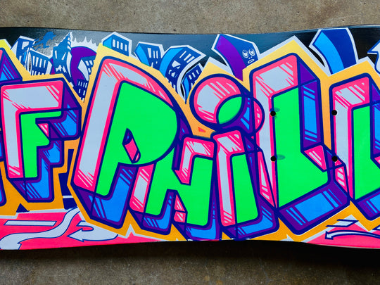 Jeff Phillips GRAFFITI Ultra Limited Edition, HAND-PAINTED BBC Deck (1 of 2)