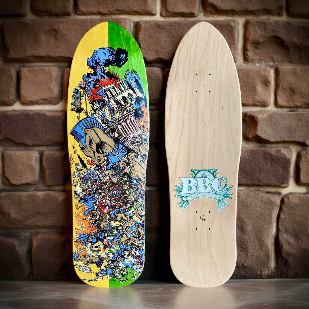 BBC Troy Chason ‘Horse of Troy’ 9.5”x32” HAND-PAINTED, LIMITED EDITION - One Revolver Surfboards